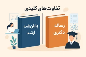 تفاوتهای کلیدی پایاننامه ارشد و رساله دکتری