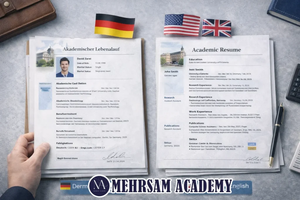 نوشتن رزومه تحصیلی برای مهاجرت تحصیلی به آلمان